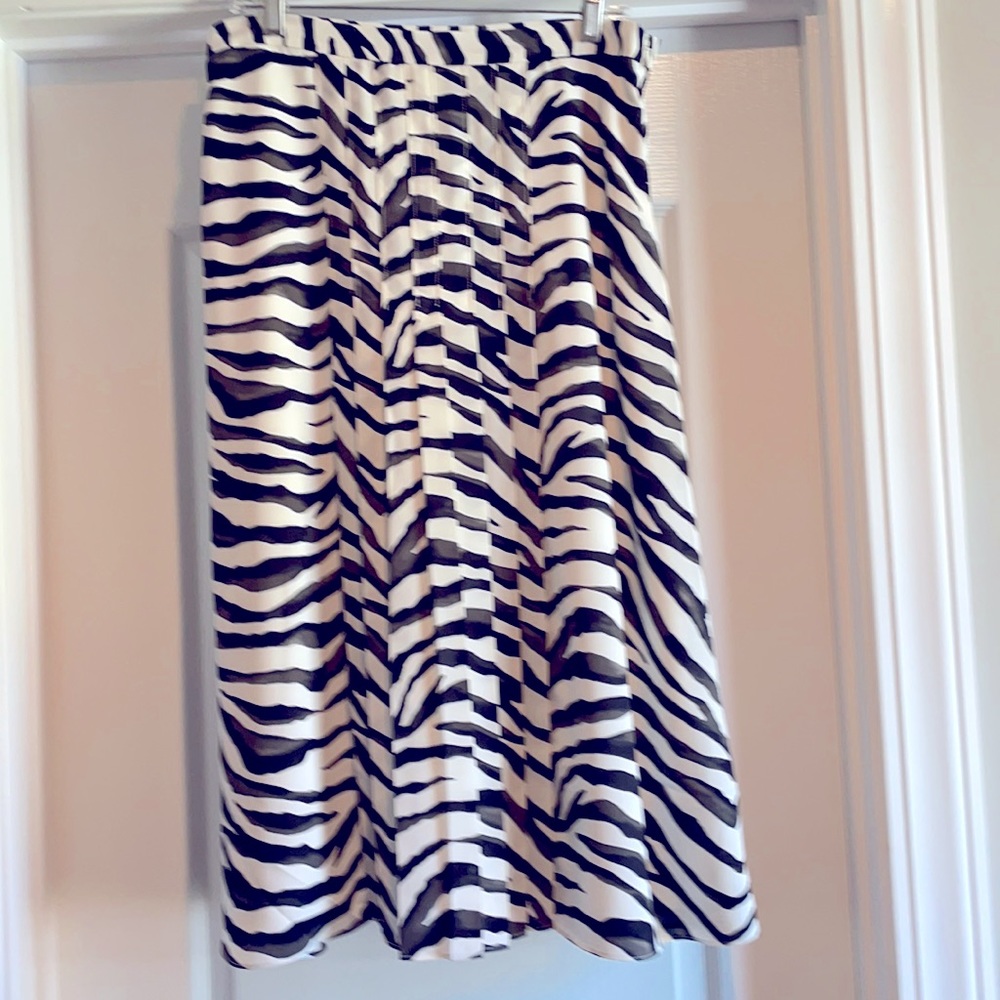 Banana Republic Zebra Print Skirt